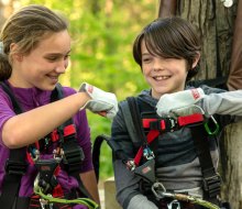 Knocking the best things to do in Connecticut off that spring bucket list is definitely worth a fist bump! Photo courtesy of the Adventure Park at Storrs