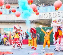 Enjoy Lunar New Year lion dances, crafts, and more in the middle of Santa Monica. Photo courtesy of Santa Monica Place