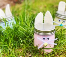 These bunny slime jars and adorable and icky. In other words, kids adore them. Photo by the author