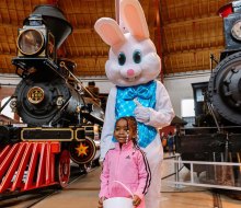 Hunt for eggs and meet the Easter Bunny at the B&O Railroad Museum. 