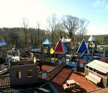 The spacious Freedom Playground in Haverford lets kids' imaginations run wild. Photo courtesy the playground
