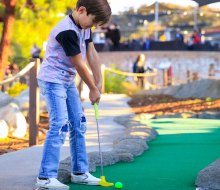 It might be called mini-golf, but it's enormous fun. Photo courtesy of MB2 Entertainment