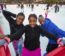 Get outside with the family this winter with the best outdoor skating rinks in Connecticut! Photo by Andy Hart courtesy of Winterfest in Hartford