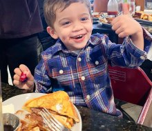 Get big smiles, full bellies, and and some thumbs up for the best places for breakfast in Boston with kids! Photo courtesy of the North Street Grille