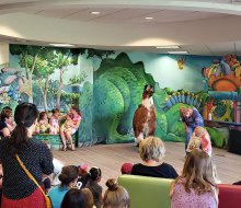 A spacious open area provides room for play or presentations in Farmington. Photo courtesy of Farmington Libraries