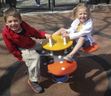Bring out the smiles by visiting Boston's best tot lots and toddler playgrounds. Photo courtesy of the Friends of Ringgold Park, Facebook