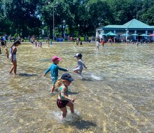 Cool off in summer 2025 at Boston's splash pads and water playgroundsFrog Pond Spray Pool photo courtesy of Boston Parks & Recreation