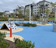Garvies Point Playground offers an expansive play area for children.
