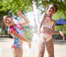 Beat the August heat at a splash pad or sprinkler park. Photo courtesy of Gaylord National Resort