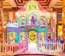 Check out the life-size gingerbread house when you take holiday tea at the Fairmont! Photo courtesy of the Fairmont Hotel in San Francisco