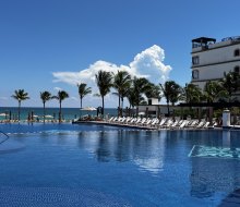 Grand Residences Riviera Cancun has two large pools for lounging and swimming. 