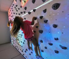 Poughkeepsie's Gravity Vault  is an indoor rock-climbing gym with classes for kids as young as 5. Photo by Kaylynn Ebner