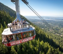Sightsee by air via the aerial tram at Grouse Mountain in Vancouver. Photo courtesy the ski resort