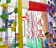 There are endless obstacles to scale at HAPIK, the brand-new climbing gym in Industry City. Photo courtesy of HAPIK