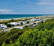 Hither Hills State Park campground offers several miles of oceanfront for camping in Montauk.