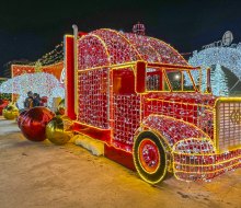 Coca-Cola Classic Christmas is now open outside Memorial City Mall. Photo by Elizabeth R.