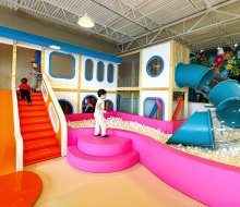 The indoor play area at Just Kidding Play Cafe. Photo by Elizabeth R.