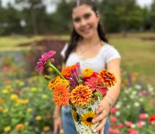 Pick your own flowers at one of these Houston farms. Photo courtesy Summer Skye Gardens