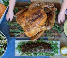 Dine in or take out some of the best turkey in Tinseltown. Photo courtesy of the Huckleberry Cafe