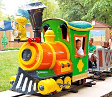 It's all aboard at Kings Dominion, an amusement park near Richmond, Virginia.