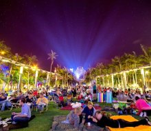 The Soundscape Cinema Series of summer films is a hit for young and old. Photo courtesy of the City of Miami Beach Government