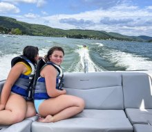 The perfect way to spend a sunny day is tubing at Lakeside Watersports.