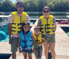 A family having tons of fun in Naperville. Photo by Maureen Wilkey