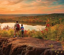 From rolling hills and lakes to scenic views and summits, there's great outdoor adventure for families at Connecticut state parks. Photo courtesy of Visit CT