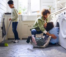 Kids of all ages can pitch in on family chores, and chore charts can help keep them motivated and organized. 