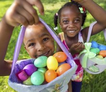 How many colorful eggs can your little bunny find? Photo courtesy of the Lee-Fendall House
