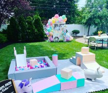 Let Them Play brings foam play equipment and ball pits to your backyard.