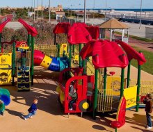 Explore the playground before hitting the beach at Jones Beach State Park. Photo courtesy of Jones Beach
