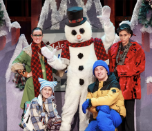 At the Engeman Theater, join Jenny and Frosty on an adventures as they try to save the town of Chillsville. Photo courtesy of the theater