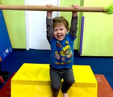 Preschoolers will get in the swing of things at the Little Gym. Photo by the author