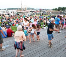 Greenport Village Dances in the Park are fun for all ages. Photo courtesy of Greenport Village