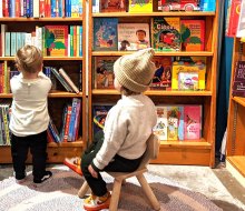 Browse the board books at Little City Books in Hoboken. 