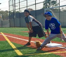 Little Leaguers can get ready for the season at one of these Long Island batting cages. Photo by author