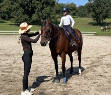 The Thomas School of Horsemanship has multiple outdoor rings. Photo courtesy of the school