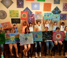 Casa De Spin in Massapequa offers a unique take on canvas-painting parties. Photo courtesy of the studio