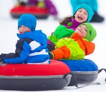 Everyone can get in on the fun at Loon, one of the many spots for the best snow tubing near Boston! Photo courtesy of Loon Mountain