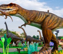 The only thing better than lifesize dinosaurs are ones that light up! Check out LuminoCity's Dino Safari in Lawrenceville until April 28, 2024. Photo courtesy LuminoCity