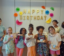 Host a creative, fun-filled birthday party celebration for your child’s special day at the Museum of Arts and Design. Photo by Jody Mercier