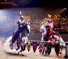 Cheer for your knight during the jousting matches at Medieval Times. Photo courtesy of Medieval Times