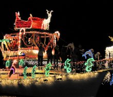 The Holiday Boat Parade brings seasonal illuminations to Boynton Beach Marina. Photo courtesy of Boynton Beach CRA