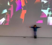 Kids are drawn to the tech-filled installations in the Open Worlds exhibit at the Museum of the Moving Image.