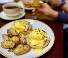 Treat mom to the classic Eggs Benedict for brunch at the Majestic.