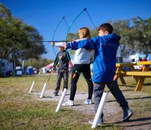 Florida campground Westgate River Ranch offers amazing extras, like archery. Photo courtesy of Westgate River Ranch