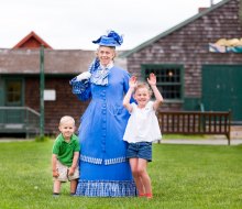Costumed interpreters share stories of colonial life along the historic Mystic seaport. Photo courtesy of the Mystic Seaport Museum