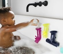 Take water play to the next level with Boon Building Bath Pipes.