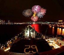 Climb aboard the Battleship New Jersey for the best view of the Delaware River fireworks on New Year's Eve. Photo courtesy of Battleship New Jersey